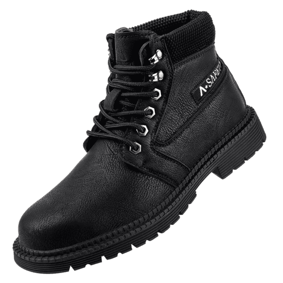 SKIUHS Men's Mid-Cut Chelsea-Style Safety Boots - Composite Toe & Slip Resistant Sole