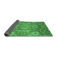 thumbnail image 2 of Ahgly Company Indoor Square Abstract Emerald Green Modern Area Rugs, 3' Square, 2 of 4
