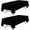 Black, variant on WEALUXE Set of 2 White Rectangle Tablecloth for Tables 8ft [60x126 Inch] White Table Cloths for 8 Foot Rectangular Tables, 200 GSM Poly Tabletop Covers Washable Fabric Stain, Wrinkle Resistant, 2 Pack