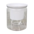 thumbnail image 2 of HLONK Potted Plants Live Self Watering Pots For Indoor Plants Pack 4.3 Inch Flower Pot Modern Decorative Plastic Planter With Extra Large Water Storage For All House Plants Flowers Herbs, 2 of 7