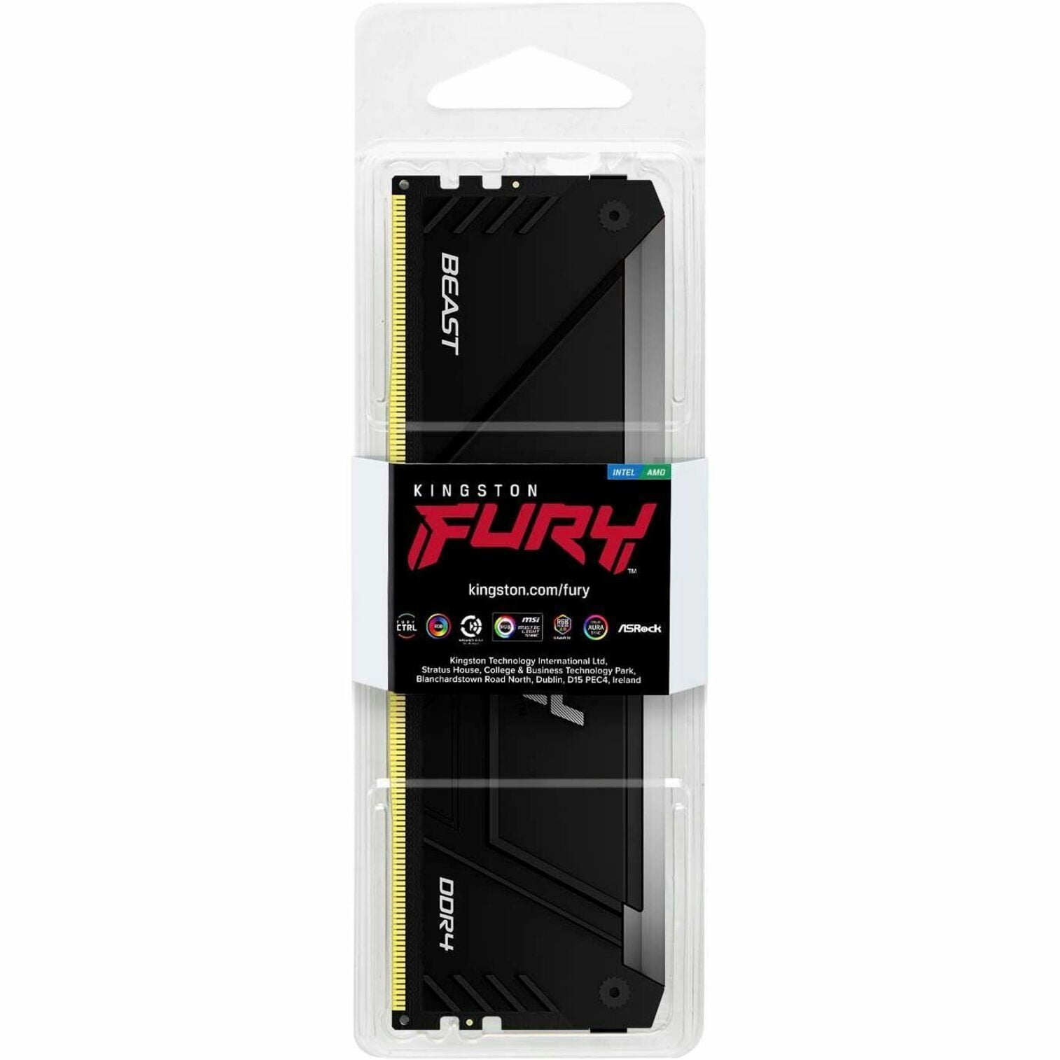 Kingston FURY Beast RGB 16GB 3600MT/s DDR4 CL17 DIMM (Kit of 2