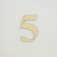 thumbnail image 1 of 1 Pc, 6 Inch X 1/4 Inch Thick Times New Roman Bold Wood Numbers 5 Great For Craft Project & Different Decor, 1 of 3