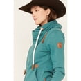 thumbnail image 2 of Wanakome Women's Hestia Asymmetrical Zip Hoodie Teal Medium  US, 2 of 4