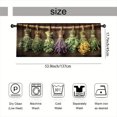 thumbnail image 3 of Rdsfhsp Herb Garden Window Valance Curtain, Rustic Plant Hanging Pattern Decorative Rod Pocket Short Curtain for Kitchen Decor, 3 of 5