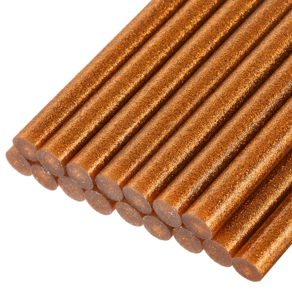 Uxcell Mini Hot Glue Gun Sticks 4-inch x 0.43-inch for Glue Gun, Glitter Silver 16pcs