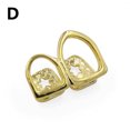 thumbnail image 4 of Single Hip Hop Golden Color Tooth Braces Tooth Tooth Cap Braces Bottom Clips Jewelry Teeth Silver Plated Tooth Braces Street BLD, 4 of 5