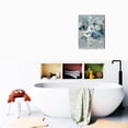 thumbnail image 6 of Canvas Wall Art for Living Room Rustic Elegant White Bule Flowers Floral Botanical Wall Decor for Bedroom Bathroom 12×16 Framed Canvas Art Prints Ready To Hang, 6 of 7