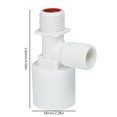 thumbnail image 3 of Válvula De Control De Nivel De Agua Automática Válvula de bola flotante de 1/2 3/4 1 pulgada para tanque de agua/reposición de agua automática de torre Sywqhk Libre de BPA, 3 of 3