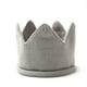 thumbnail image 1 of Gorro de punto cálido para invierno para bebés y niñas, diadema de punto con forma de corona (gris), 1 of 4