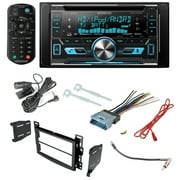 Kenwood Aftermarket Car Radio Receiver Stereo CD Player Dash Install Mounting Kit + Dash Mounting Install KIt + Stereo Wire Harness+ Radio Antenna For Select Chevrolet and Pontiac Vehicles