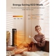 thumbnail image 4 of TaoTronics Space Heater, 24'' Indoor Tower Heater, Electric Heater for Inside Home, 1500W Portable Heater with Remote/APP, 70° Oscillating Heater, 12H Timer, PTC Ceramic Heater for Inside, 4 of 8