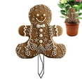 thumbnail image 4 of Gingerbread Yard Stake Sign | Acrylic 2D Flat Christmas Sign Gingerbread | Weatherproof Plug Garden Decoration Seasonal Gingerbread Signs for Lawn, Park, 4 of 6