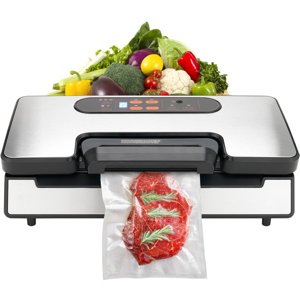 AsterOutdoor Vacuum Sealer Machine 90Kpa 130W Dual Pump & Dual Sealing Dry/Moist Food with Built-in Cutter for Home Kitchen
