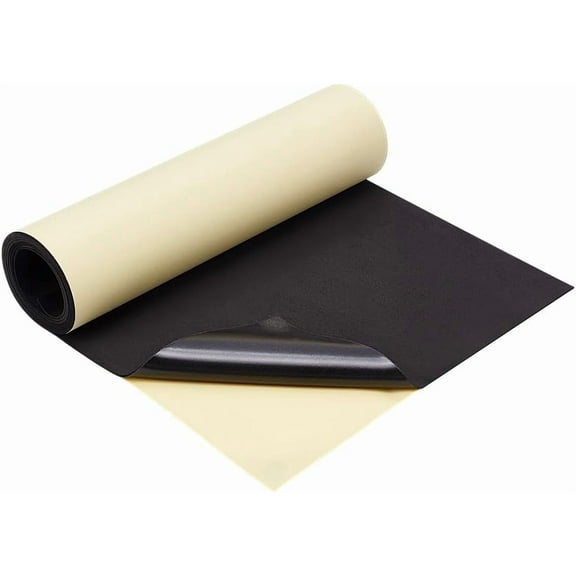 78.7x15.7 Inch Self-Adhesive EVA Foam Roll Black Foam Roll Insulation Soundproof Mat Padding for Furniture Protection Scrapbooking DIY Art 3mm Thick