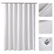 thumbnail image 3 of Cortina de ducha impermeable para baño, cortinas de baño a prueba de moho, tela de poliéster monocro Tomshoo Blanco/150cm * 200cm, 3 of 7