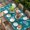 Mint Green, variant on Christmas Santa Claus Table Cloths for 6 Foot Rectangle Tables, Cartoon Xmas Elk Snowflakes Black Patio Waterproof Elastic Fitted Tablecloths, Washable Rectangular Table Cover for Camping