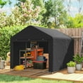 thumbnail image 2 of Outsunny 6.6' x 7.8' Portable Shed, Waterproof Bike Tent, Black, 2 of 10