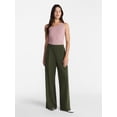 thumbnail image 3 of Avia Women's and Women's Plus FeatherStretch Woven Wide Leg Pants, 30'' Inseam, Sizes XS-4X, 3 of 7