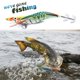 thumbnail image 1 of Señuelos de pesca de camarones de madera luminosa de 14cm y 20g, cebo Wobbler Artificial (10), 1 of 5