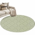 thumbnail image 2 of Round Area Rug 3.3 Ft, Sage Green Washable Non-Slip Circle Carpet for Living Room/Bedroom, Modern Abstract Art Farmhouse Low-Profile Small Kitchen Mats Collection Rugs for Indoor, 2 of 7