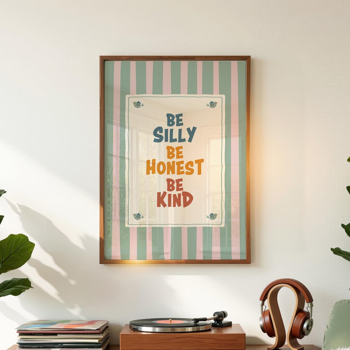 Be Be Honest Be Kind Playroom Wall Art Toddler Room Decor