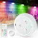 thumbnail image 5 of Luces LED De Disco, Iluminación Debajo Del Gabinete Multifunción Regulable Compacta, 6 Piezas Con 2 Controles Remotos Y Temporizador Para Estantes Y Armarios, 5 of 7