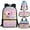 Axolotl Fish Scale, variant on Jeiento Horse Backpack and Lunch Box for Girls 7-8 Pink Book Bags 4 Piece Student Bookbag with Lunch Bag Pencil Case Water Bottle Bag Primary School Bag for Kids 5th Grade