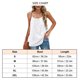 thumbnail image 5 of Chaleco de mujer Camisola holgada Amonsee con cuello redondo plisado, 5 of 5