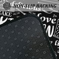 thumbnail image 6 of Black Kitchen Rugs and Mats Non-Slip, Washable, Absorbent Stain Resistant,Durable and Easy to Clean for Kitchen, Laundry, Living Room, Bedroom, Bathroom, Front Door,17"x47"+17"x30", 6 of 6