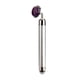 thumbnail image 1 of Rodillo facial eléctrico, masajeador facial de jade, disco, instrumento de belleza eléctrico, herramienta para el cuidado de la piel, regalo, morado y plateado., 1 of 5