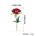 thumbnail image 2 of Broche Flor Ganfancp Europea Roja Mujer, 2 of 2