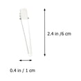 thumbnail image 2 of MERRYHAPY 50Pcs Sectioning Hair Clips Metal Silver Durable Salon Clips for Hair Styling, 2 of 6