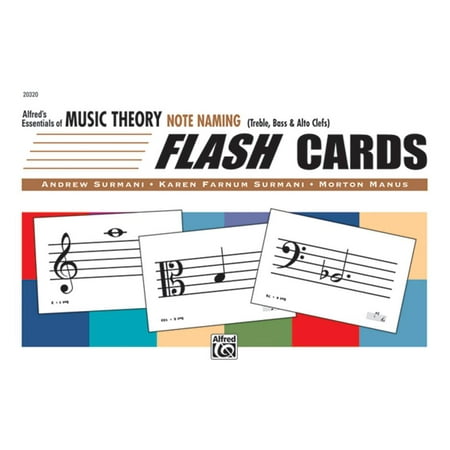 Essentials of Music Theory: Alfred's Essentials of Music Theory: Note Naming Flash Cards, Flash Cards