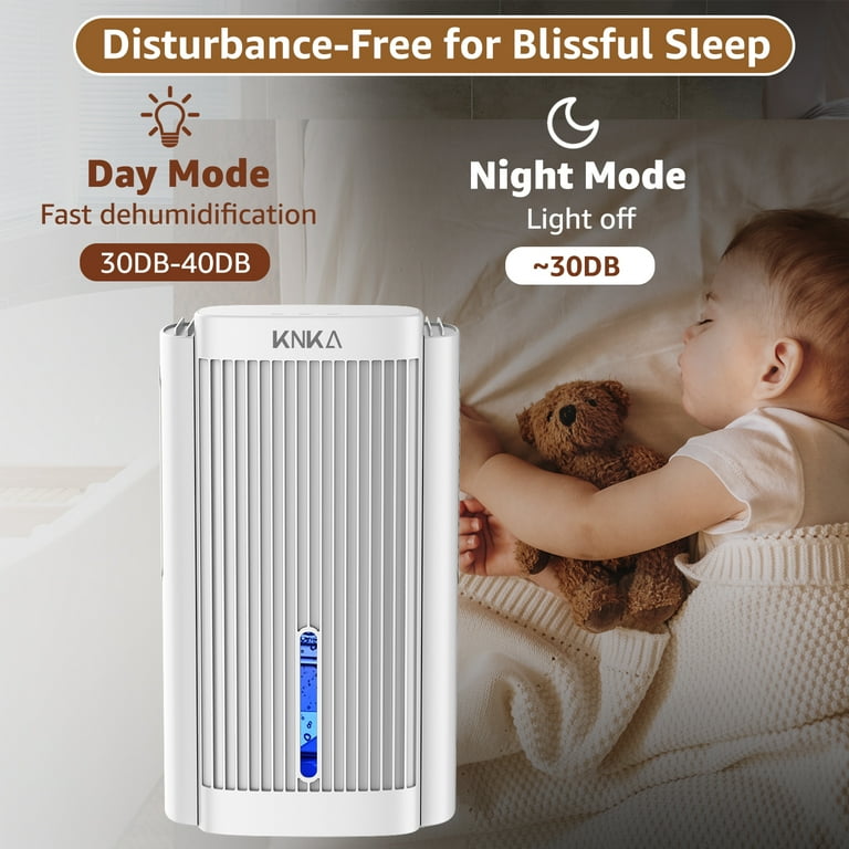 KNKA Quiet Dehumidifier for Home & RV - 1000 sq.ft, 95 OZ