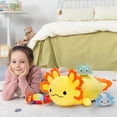 thumbnail image 3 of MaoGoLan 23.5" Giant Axolotl Stuffed Animals with 3 Babies Inside Large Axolotl Plush Toy, 3 of 7