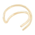 thumbnail image 1 of KAKOWELY Manchette d'Oreille en Acier Inoxydable Non Percée Croisée Clip sur Oreille Cartilage (Doré)0.47"X0.55"X0.39 Pouces, 1 of 4