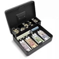thumbnail image 1 of Caja Fuerte Metálica Salud 360° Gris con Cerradura Segura para Dinero para Negocio o Casa, 1 of 6