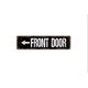 thumbnail image 1 of Letrero de puerta de entrada con flecha Letrero de calle de metal rústico o placa con nombre para puerta Tamaño: 4 x 16 pulgadas, 1 of 4