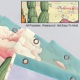 Shower Curtain with Stainless Steel Hooks Cactus Shower Curtains 66" x