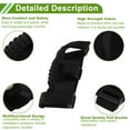 thumbnail image 4 of Mangos de agarre para barra de rodillo para Jeep Wrangler JK JKU JL JLU TJ LJ YJ CJ Sport 1955-2023, soporte de mango de nylon negro, 4 piezas, 4 of 6