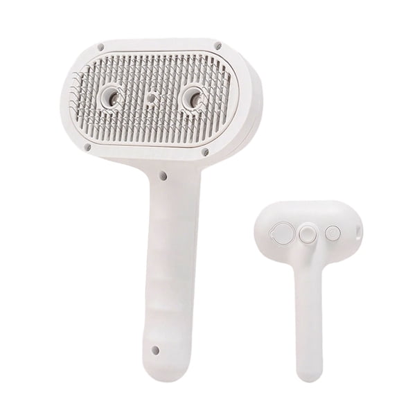 Pet Supplies Ion Hair Brush Double Pack for Clean & Shiny with Advanced Ion Technology - Battery Operated Cat and Dog Grooming Tool