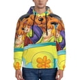 thumbnail image 2 of Lsque Scooby-Doo Pattern Casual Men's Hoodie,Hooded Sweatshirt with Kangaroo Pocket,Pullover Hoodie-XX-Large, 2 of 8