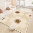 thumbnail image 1 of Living Room Crystal Velvet Carpet Non-slip Flower Print Area Rug Home Decoration Nordic Washroom Floor Mat Table Large Carpets My Lux Decor Round, 1 of 14