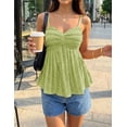 thumbnail image 2 of Wrongduck Womens V Neck Spaghetti Strap Tank Top Flowy Sleeveless Y2K Summer Going Out Cami Shirt 2026, 2 of 14