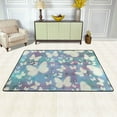 thumbnail image 3 of YFYANG 72"x48" Non-Slip Flannel Carpet Doormat, Living Room Bedroom Office Decorative Area Rugs, Indoor Dream Butterfly Geometry Floor Mats, 3 of 7
