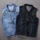 thumbnail image 2 of Chaleco vaquero clásico para hombre, chaqueta de talla grande, 7XL, 8XL, 6XL, primavera y otoño, moda urbana, holgado, ropa de marca para hombre de gran tamaño, 2 of 5