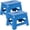 Blue, variant on Utopia Home Folding Step Stool with Handle – 9 Inch Anti Slip Collapsible Stool – Holds Up to 300 lbs – Sturdy Plastic Step Stool Foldable for Kitchen, Bathroom and Home Use (2-Pack, White)
