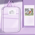 thumbnail image 4 of Mlkoz School Items, L-shaped Subject Bag Subject Classification Bag Transparent Mesh File Bag Zipper Style Large Opening Student Exam Tote Bag, Birthday Gifts, 4 of 5