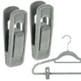 thumbnail image 2 of 40Pcs Non Slip Velvet Hangers Clips for Flocked Trouser Coat Clothes Pant Clip, 2 of 6