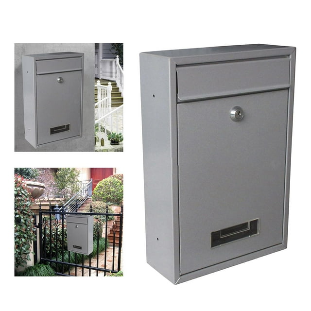 Caja de Buzón de Bloqueo perfecl Buzón Decorativo Plata